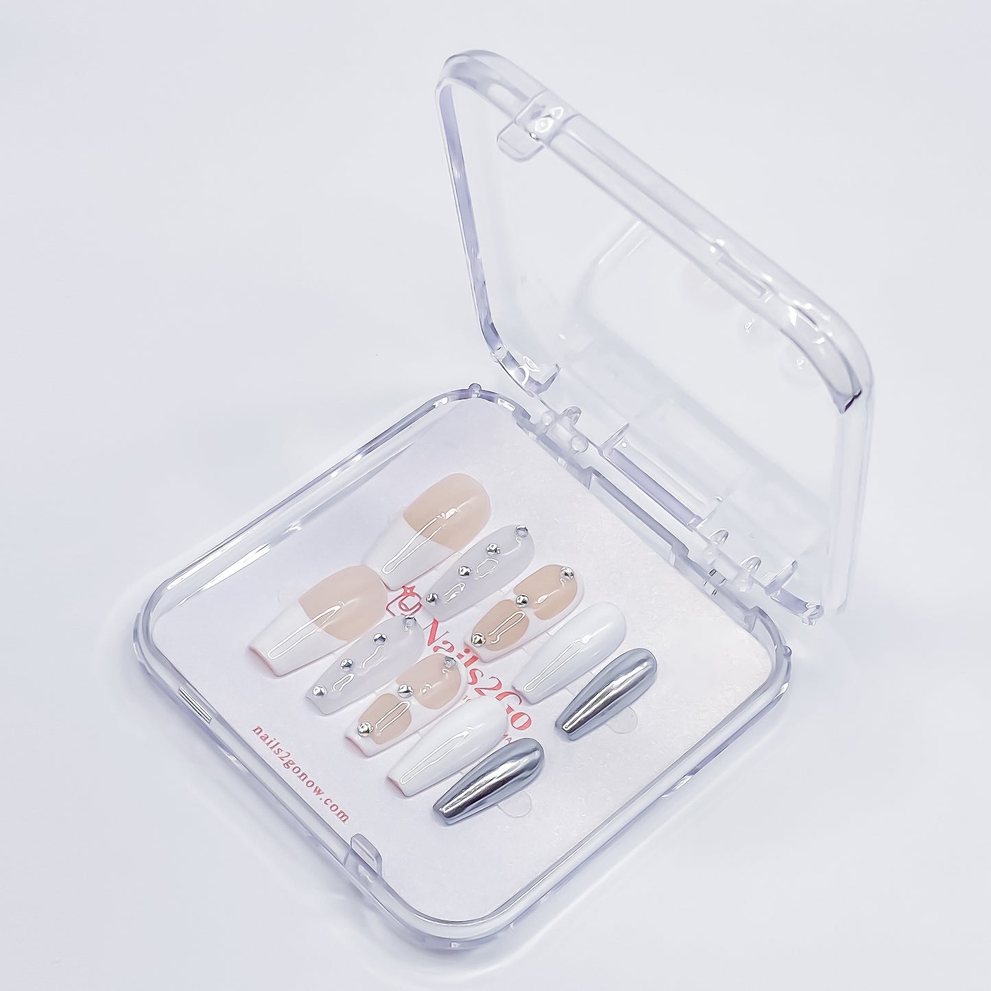 Silver Glitz & Nude-White Chic