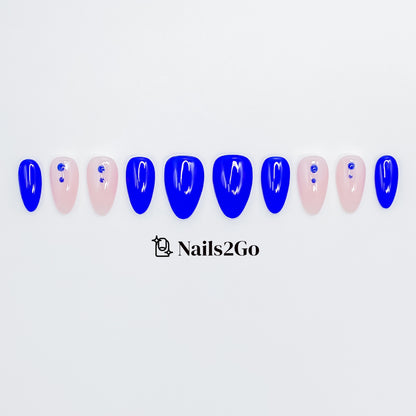 Blue - Pink Drip