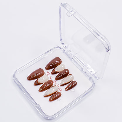 Chocolate Latte Nails