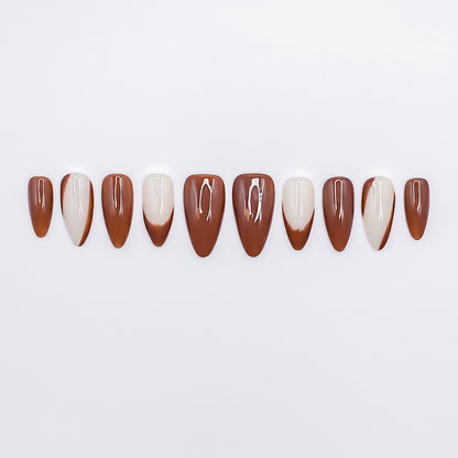 Chocolate Latte Nails