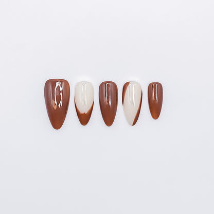 Chocolate Latte Nails