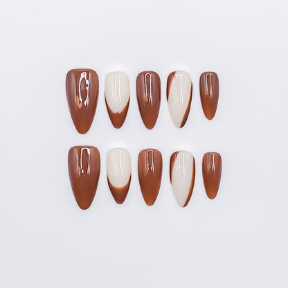 Chocolate Latte Nails