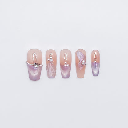 Lilac Whisper with Pearl Accents