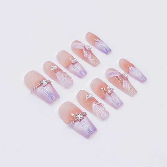 Lilac Whisper with Pearl Accents