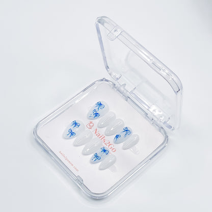 Blue Bowknot Elegance