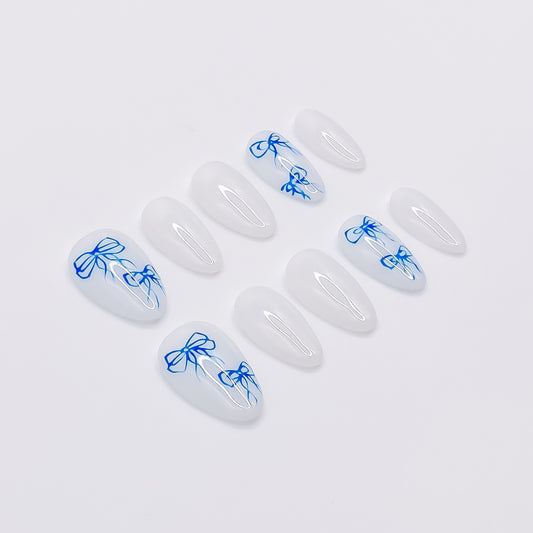 Blue Bowknot Elegance