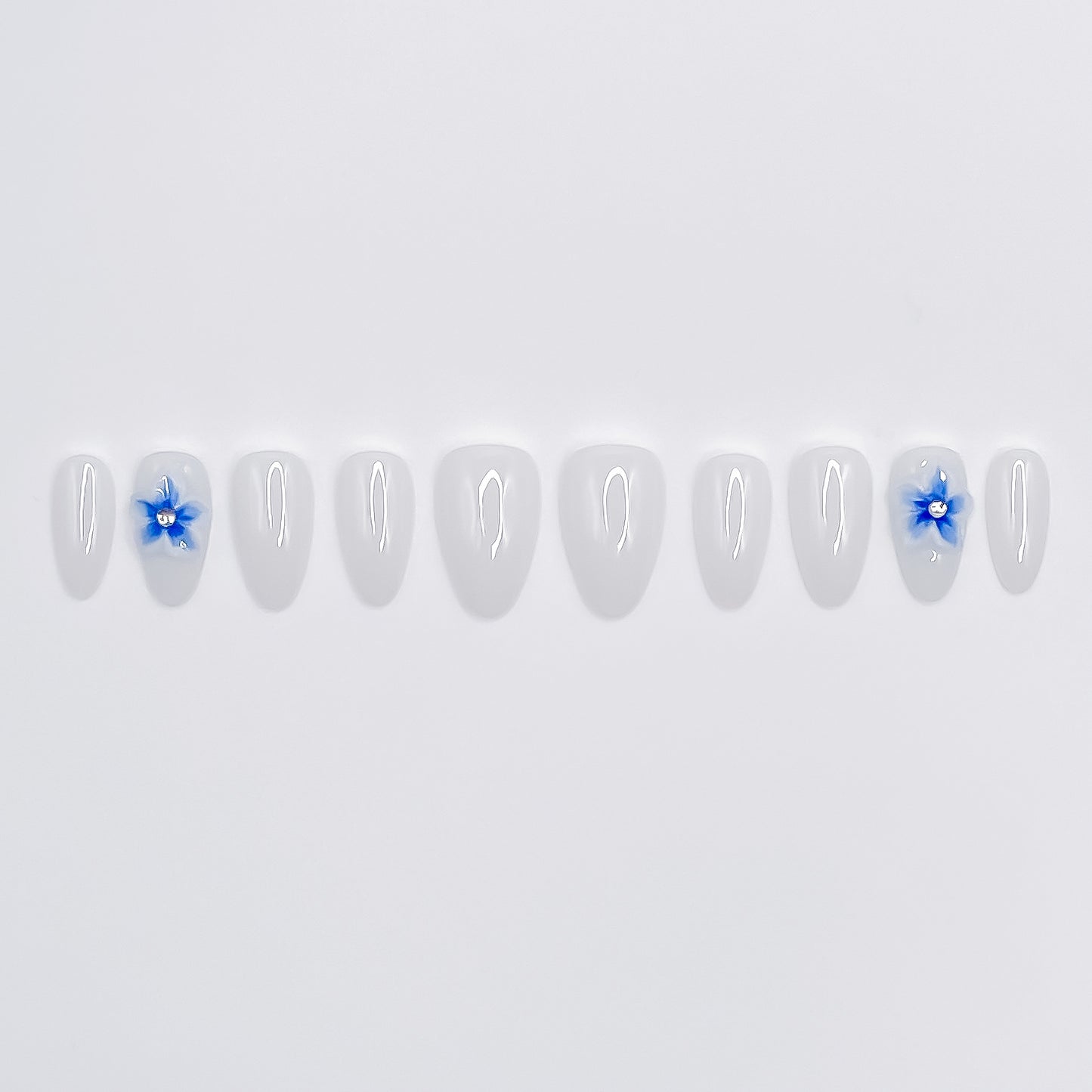 Azure Floral Sparkle