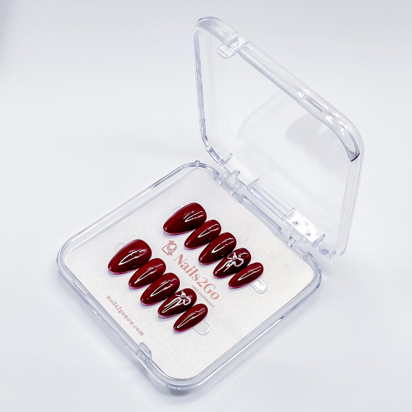 Burgundy Bowknot Glam