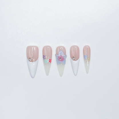 Blush Floral Fantasy with Crystal Sparkle