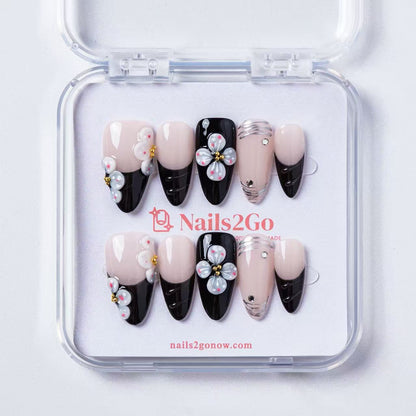 Black French Dot Bloom